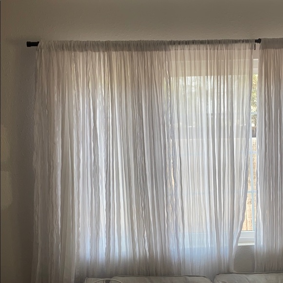 COPY - COPY - Opalhouse 82x42 White sheer curtain panels - Picture 7 of 8